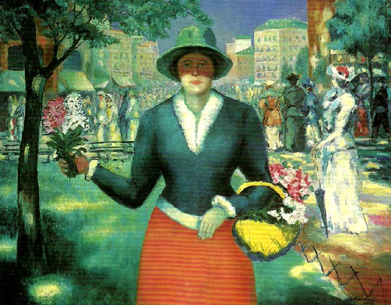 Kazimir Malevich flower girl oil painting image